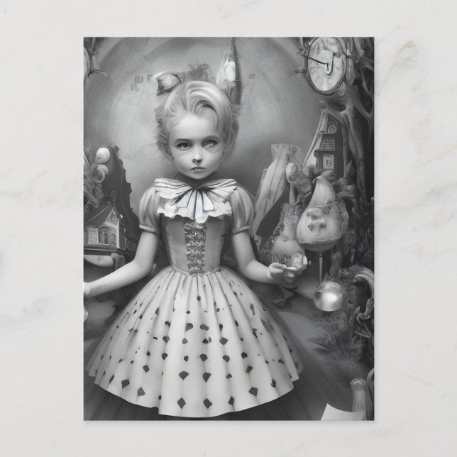 Albtraum im Wunderland Postkarte (Vorderseite)