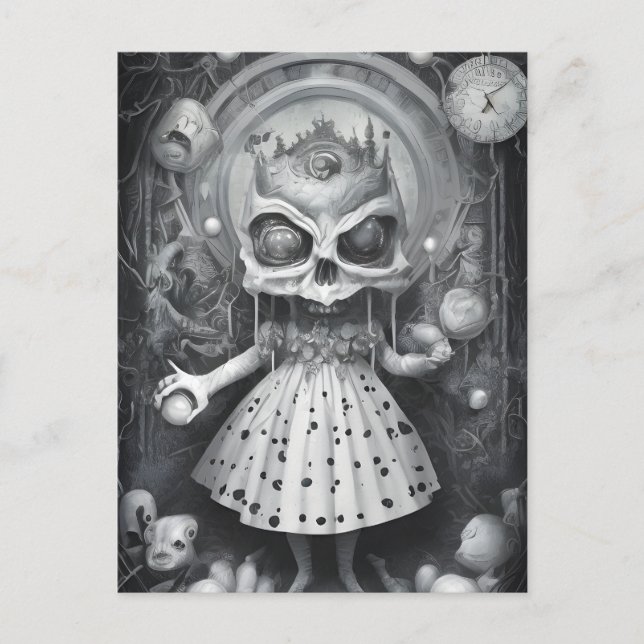 Albtraum in Wonderland Postkarte (Vorderseite)