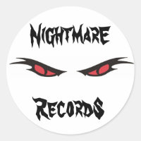 Albtraum-Platten Logo-Aufkleber