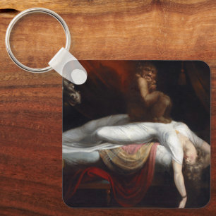 Albtraum von Henry Fuseli Gothic Macabre Dark Art Schlüsselanhänger