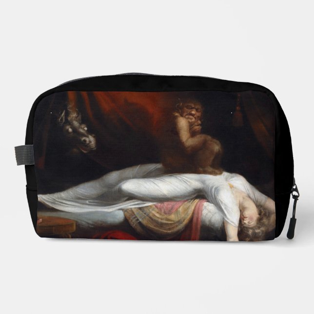 Albtraum von Henry Fuseli Gothic Macabre Dark Art Waschbeutel (Vorderseite)