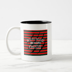 Albtraum vor Kaffee Zweifarbige Tasse