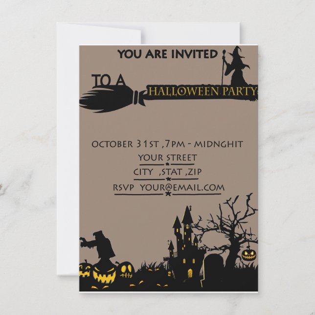 Albtraum Vor Weihnachten Halloween-Party Ticket (Vorderseite)