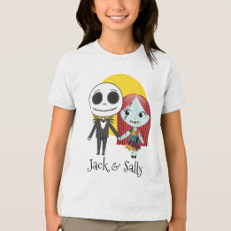 Albtraum vor Weihnachten | Jack und Sally Emoji 2 Tri-Blend Shirt