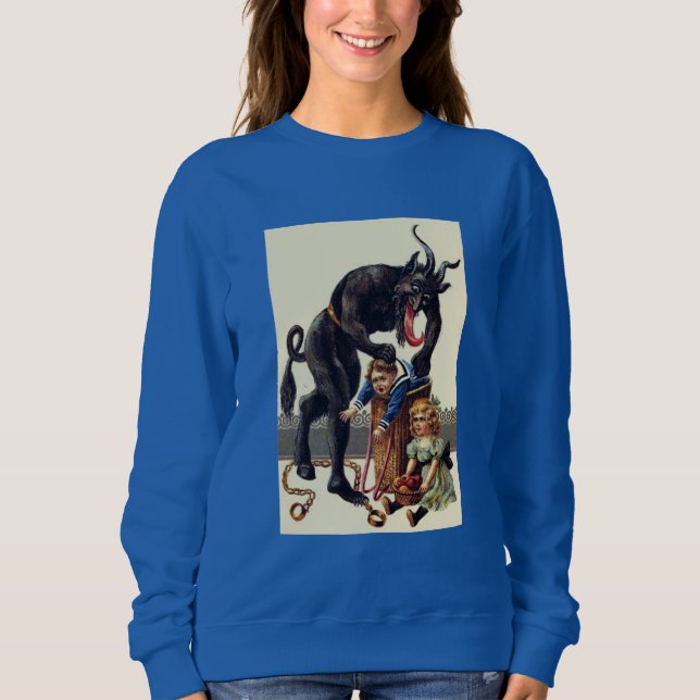 Albtraum Weihnachten krampf Sweatshirt (Vorderseite)