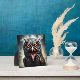 "Albtraumflügel: Das Fanged Vampire-Owl" Fotoplatte