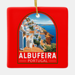 Albufeira Portugal Reise Kunst Vintage Keramikornament