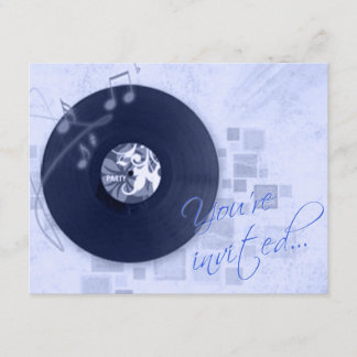 Album "Blue Dance"-Party Einladung