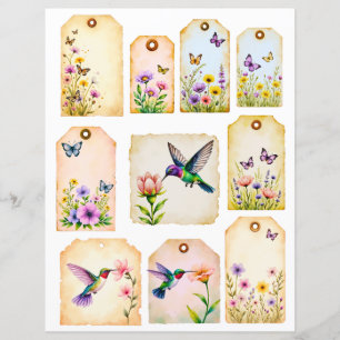 Album Botanische Ephemera Kolibri Tags