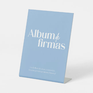 Album de firmas parda sockelschild