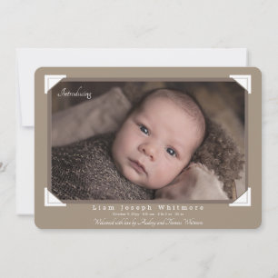 Album Foto Corners Geburtsankündigung Ankündigung