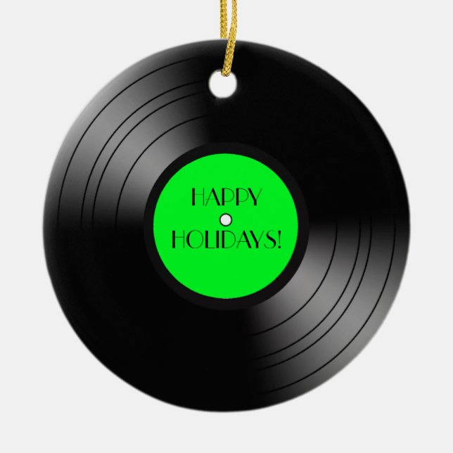 Album Happy Holidays aufnehmen Keramik Ornament (Vorne)