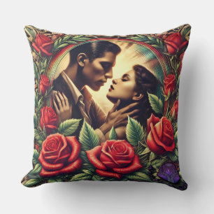 Albumabdeckung und Logokissen Kissen