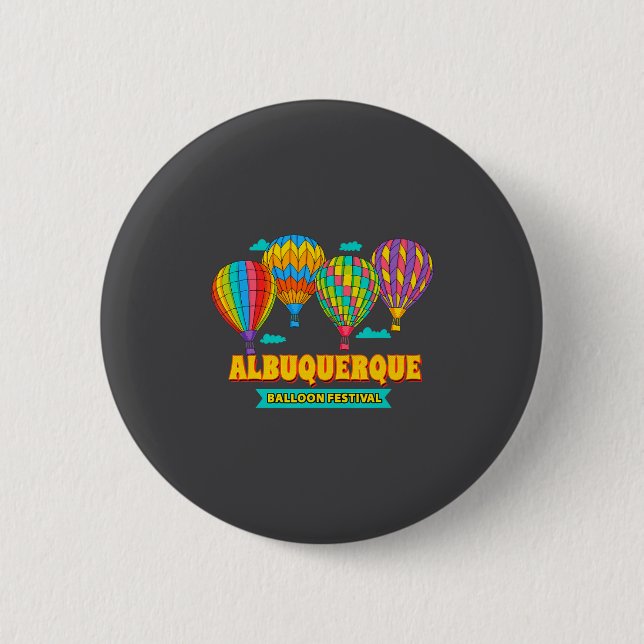 Albuquerque Balloon Festival New Mexico Fiesta  Button (Vorderseite)
