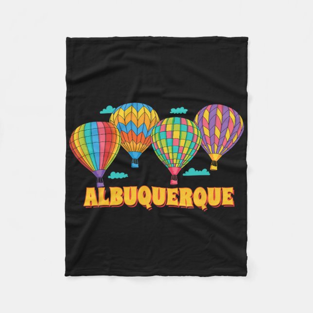 Albuquerque Balloon Festival New Mexico Fiesta  Fleecedecke (Vorderseite)