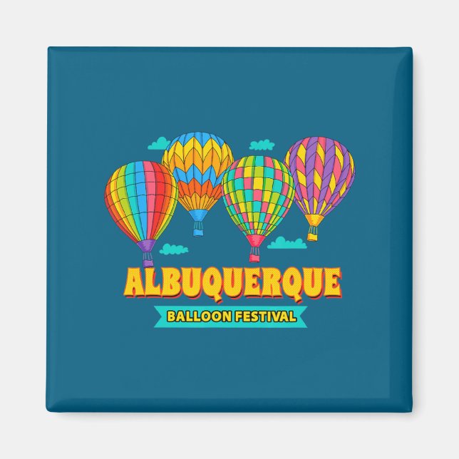 Albuquerque Balloon Festival New Mexico Fiesta  Magnet (Vorne)