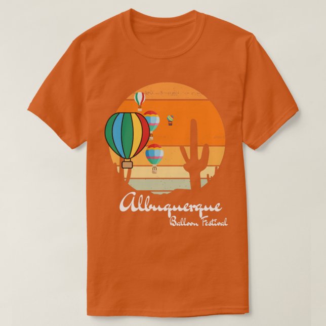 Albuquerque Balloon Fiesta Balloon Festival Gesche T-Shirt (Design vorne)