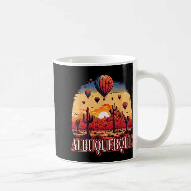 Albuquerque Balloon New Mexico Hot Air Balloon  Kaffeetasse (Rechts)