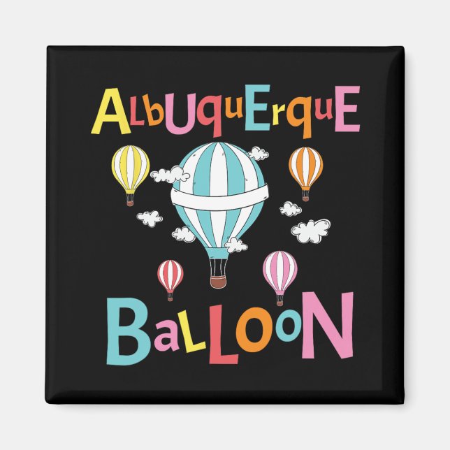 Albuquerque Balloon New Mexico Hot Air Balloon  Magnet (Vorne)