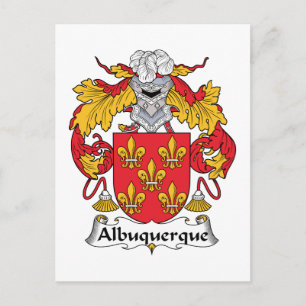 Albuquerque Familienwappen Postkarte