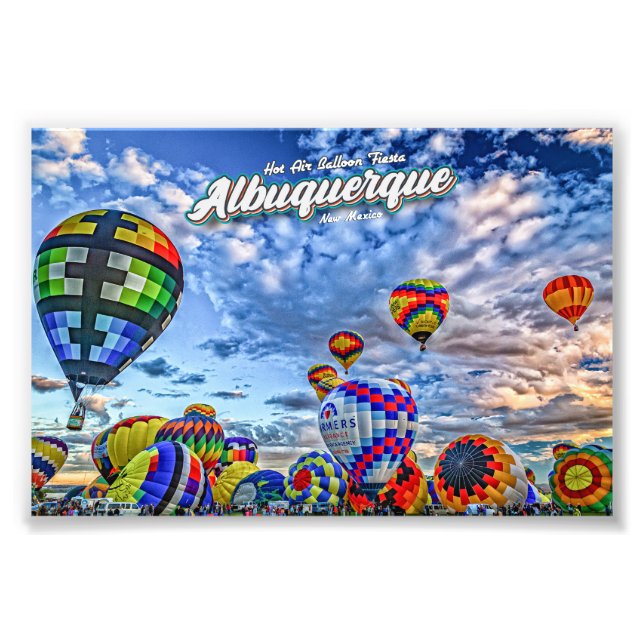 Albuquerque Hot Air Ballon Fiesta Fotodruck (Vorne)