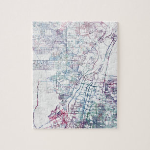 Albuquerque map painting puzzle