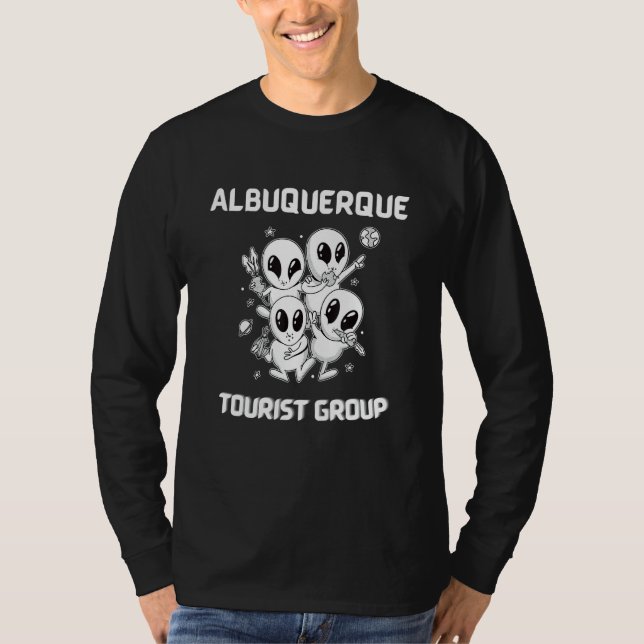 Albuquerque Native Pride Alien Funny Staat Tourist T-Shirt (Vorderseite)