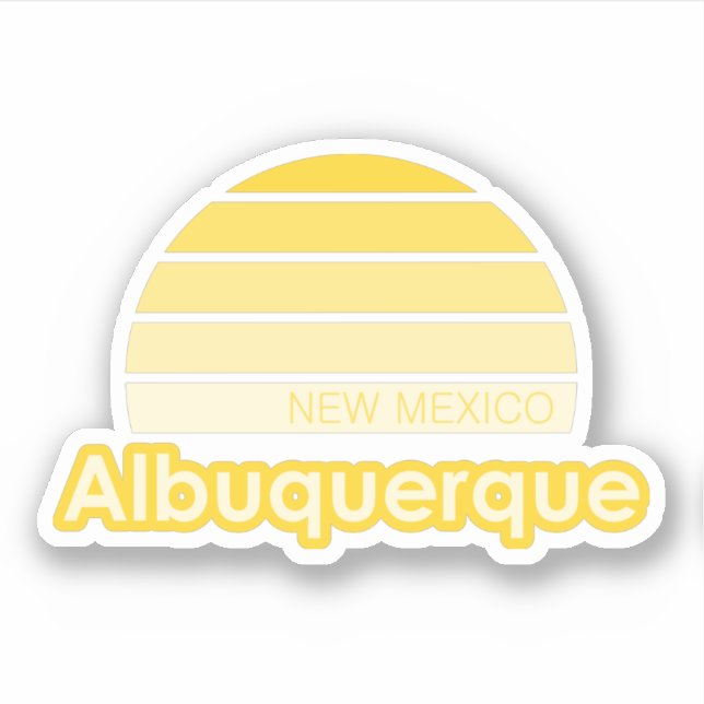 Albuquerque New Mexico Aufkleber (Vorderseite)