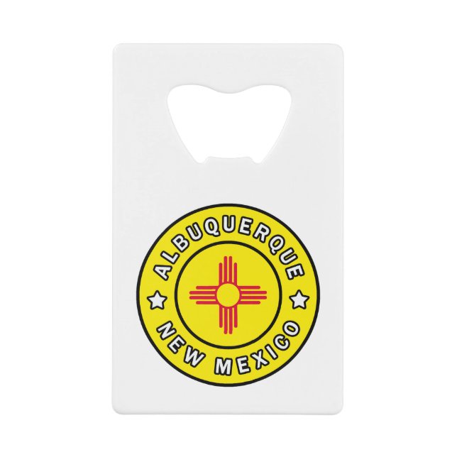 Albuquerque New Mexico Geldbeutel Flaschenöffner (Vorderseite)