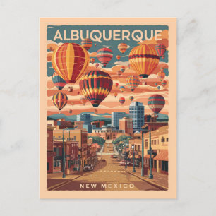 Albuquerque, New Mexico, Heißluftballons Postkarte