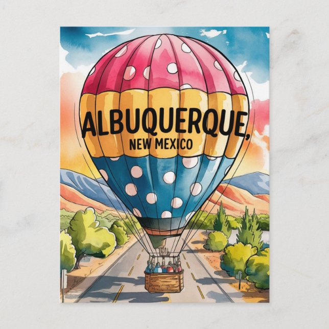 Albuquerque New Mexico Hot Air Balloons Postkarte (Vorderseite)