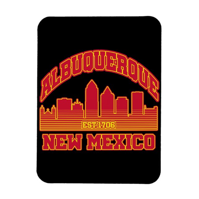 Albuquerque, New Mexico Magnet (Vertikal)