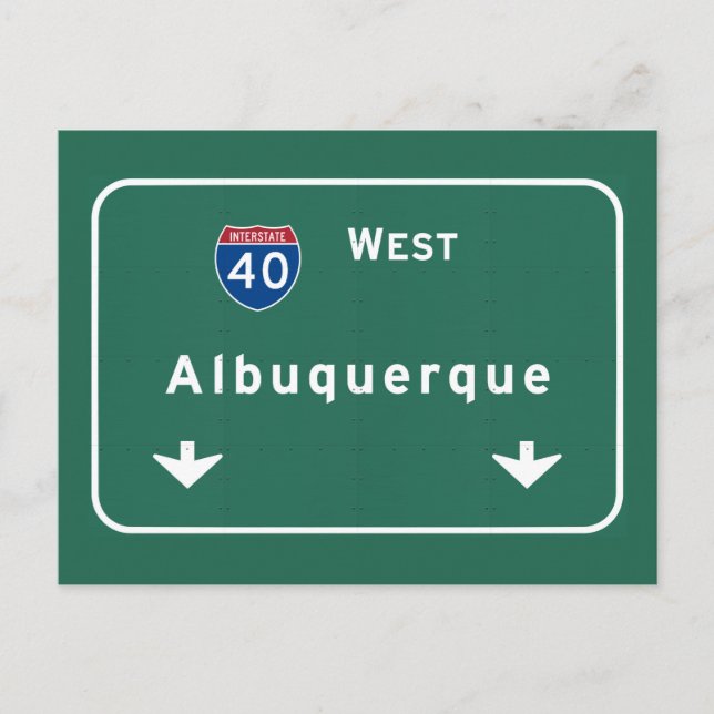 Albuquerque New Mexico nm Interstate Highway : Postkarte (Vorderseite)