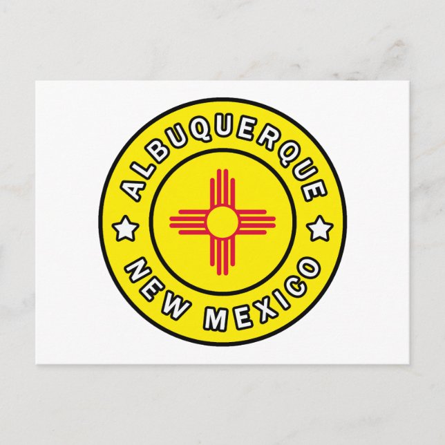 Albuquerque New Mexico Postkarte (Vorderseite)