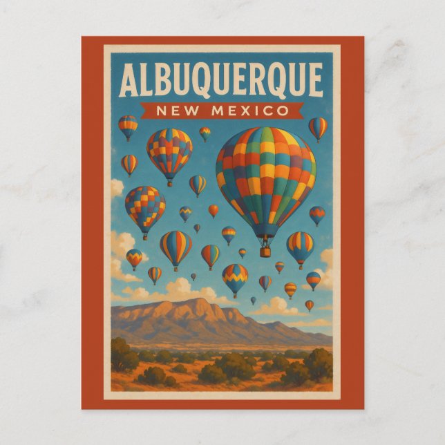 Albuquerque New Mexico Postkarte (Vorderseite)
