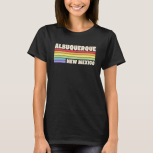 Albuquerque New Mexico Pride Regenbogenflagge Gay T-Shirt