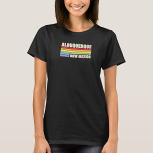Albuquerque New Mexico Pride Regenbogenflagge Gay  T-Shirt
