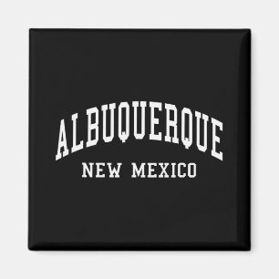 Albuquerque - New Mexico - Retro-Design - Klick Magnet