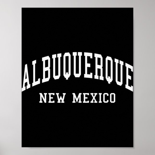 Albuquerque - New Mexico - Throwback Design - Clic Poster (Vorne)