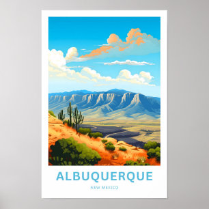 Albuquerque New Mexico Travel Print Poster