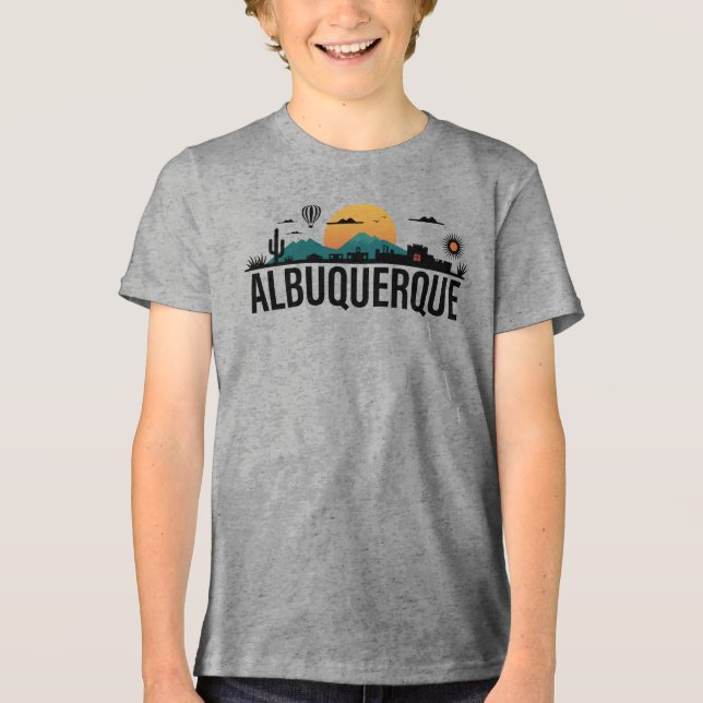 Albuquerque New Mexico Tri-Blend Shirt (Vorderseite)