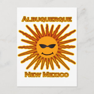 Albuquerque New Mexico USA Sun Logo Postkarte