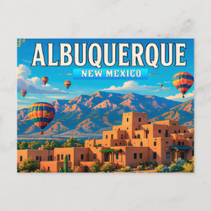 🌵 Albuquerque New Mexico Wüstenhimmel Postkarte