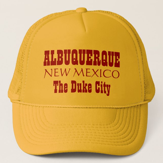 ALBUQUERQUE, NEW MEXIKO der Herzog City Truckerkappe (Vorderseite)