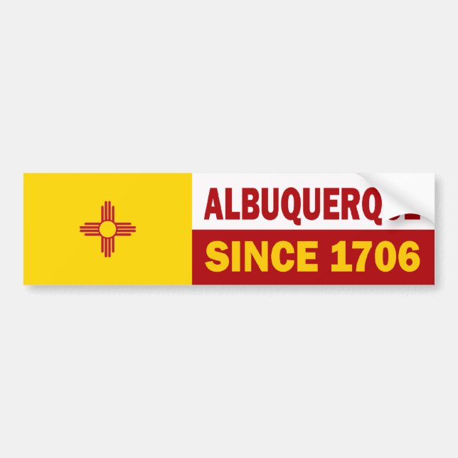 Albuquerque, New Mexiko seit 1706 Autoaufkleber (Vorne)