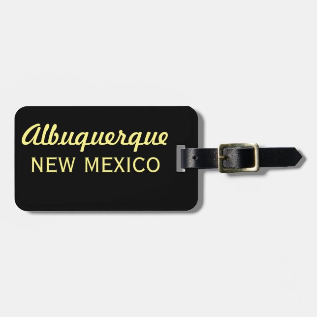 Albuquerque-New Mexiko Skyline-SG Gepäckanhänger (Vorderseite horizontal)