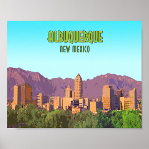 Albuquerque New-Mexiko Vintag Poster
