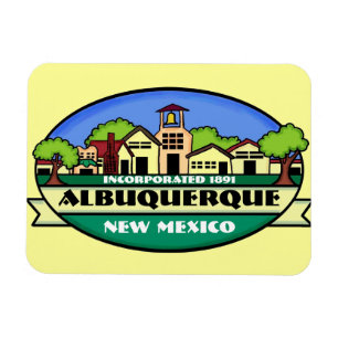 Albuquerque-New Mexikostadtandenkenmagnet Magnet