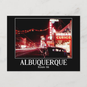 Albuquerque, NM, Rte 66, Alt Postkarte