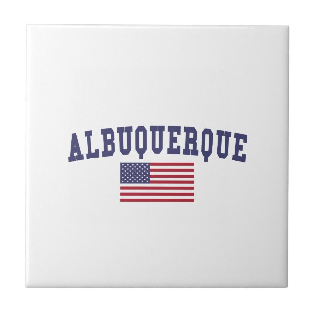 Albuquerque US-Flagge Fliese (Vorderseite)